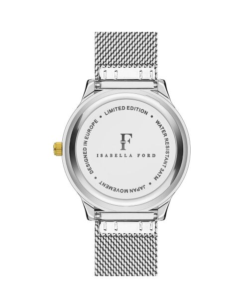 Montre Capucine en Acier & Diamant argentée