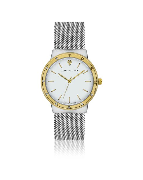 Montre Héloïse en Acier & Diamant argentée