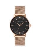 Montre & Bracelet Naomi en Acier & Diamant rose doré