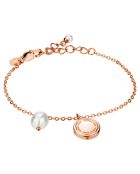 Montre & Bracelet Naomi en Acier & Diamant rose doré