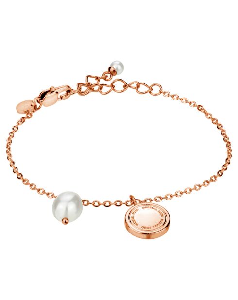 Montre & Bracelet Naomi en Acier & Diamant rose doré