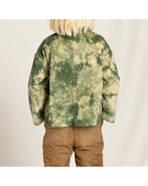Chemise Velours Côtelé Magali vert kaki