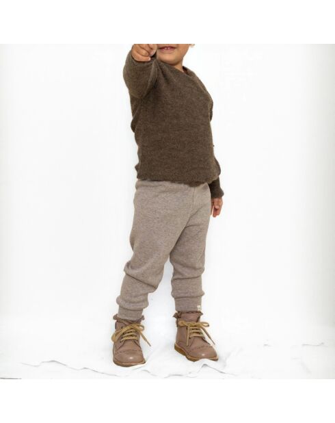 Jogger en Coton Bio Finland marron