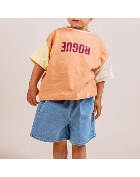 T-shirt Elliot en Coton Bio corail