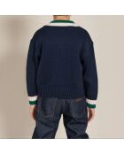 Pull en Laine mélangée Campus bleu marine