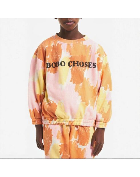 Sweat Coton Bio Tie and Dye rose