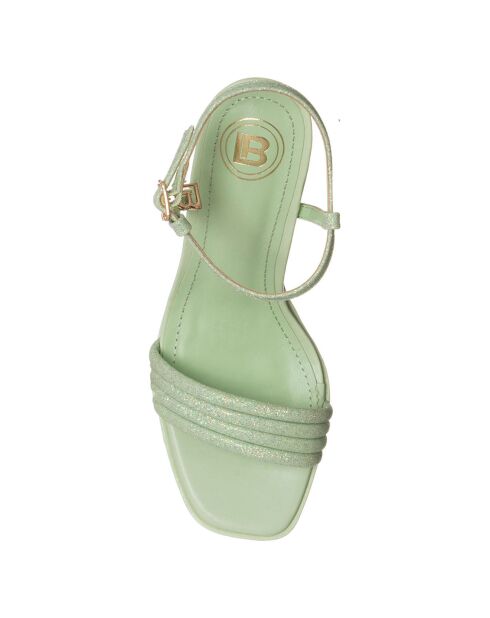 Sandales Anna menthe - Talon 10 cm