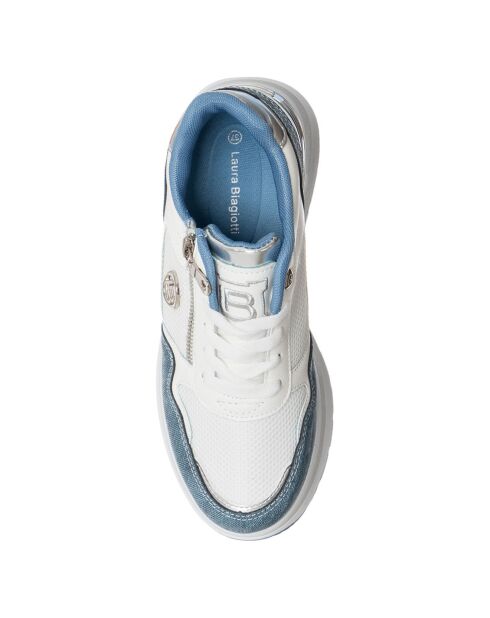 Baskets Eva bleu/blanc