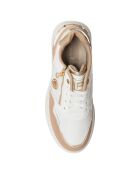 Baskets Eva sable/blanc