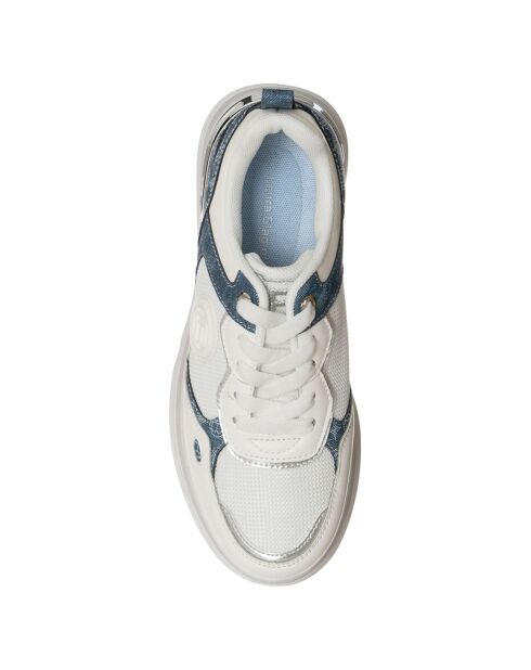Baskets Rose blanc/bleu
