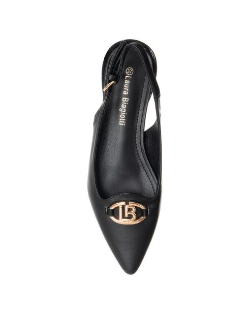 Elea zwarte slingbacks