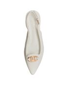 Slingbacks Eléa blanches