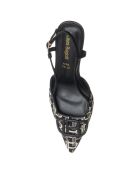 Slingbacks Aurore noires - Talon 6 cm