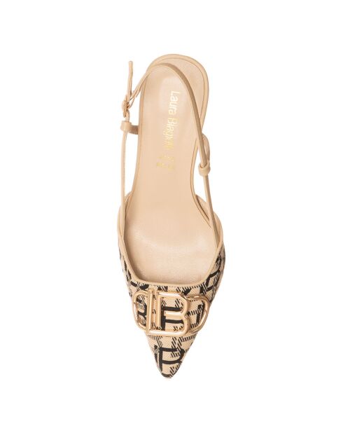 Slingbacks Aurore sable - Talon 6 cm
