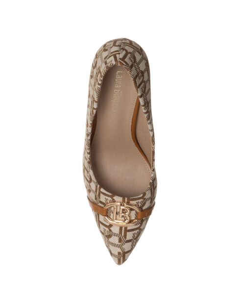Escarpins Charlie beiges - Talon 9 cm