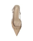 Slingbacks Manon beiges - Talon 7 cm
