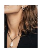 2 Paires de Boucles d'oreilles Emma en Acier argentées