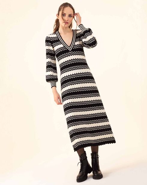 Robe Fresh blanc/noir