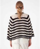 Pull Isao noir/vanille