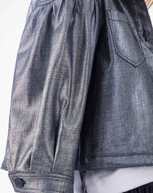Blouson Selene bleu/argenté
