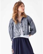 Blouson Selene bleu/argenté