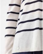 Pull en Laine mélangée Danae écru/marine