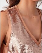 Débardeur Lina beige/doré