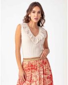 Pull Sara ivoire