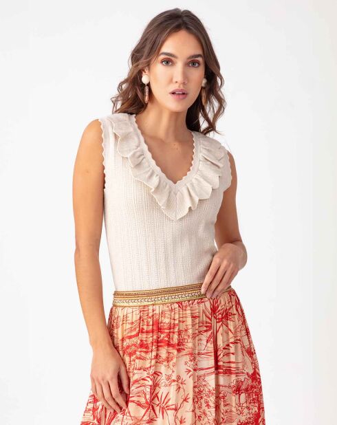 Pull Sara ivoire