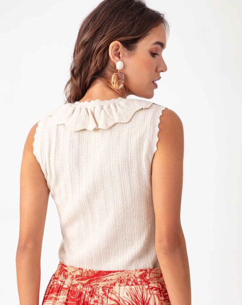 Pull Sara ivoire
