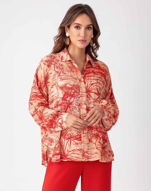 Chemise Vania rouge