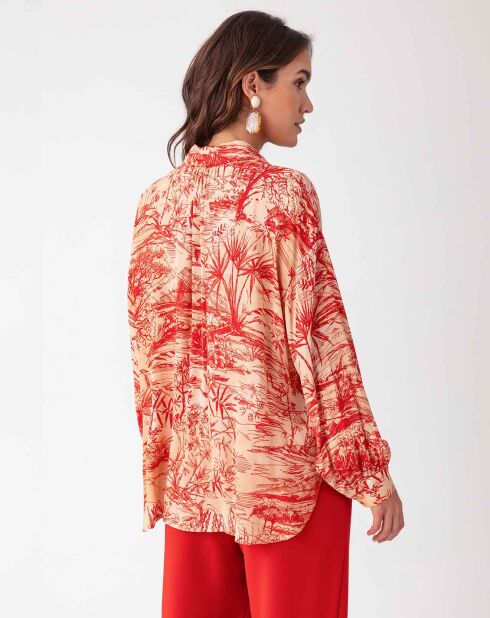 Chemise Vania rouge