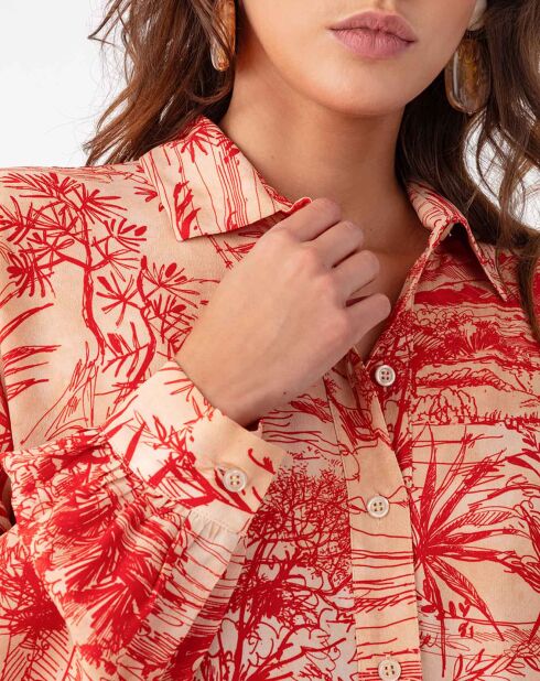 Chemise Vania rouge