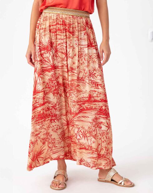 Jupe Azelya rouge