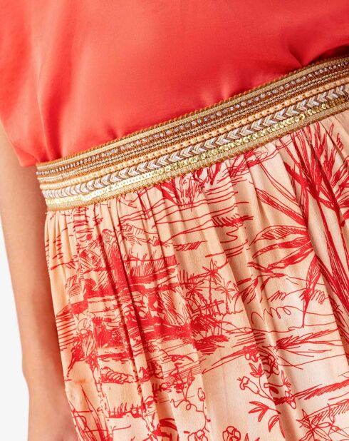 Jupe Azelya rouge