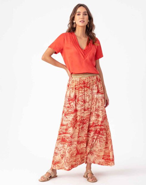 Jupe Azelya rouge