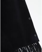 Poncho 100% Laine Claire noir