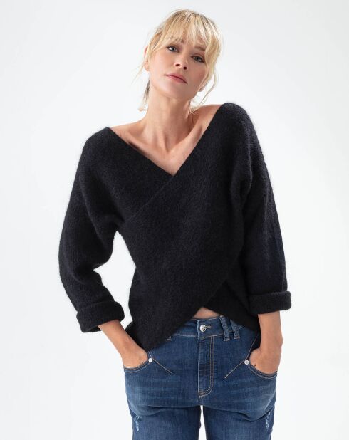 Pull en Laine mélangée Harmonie noir