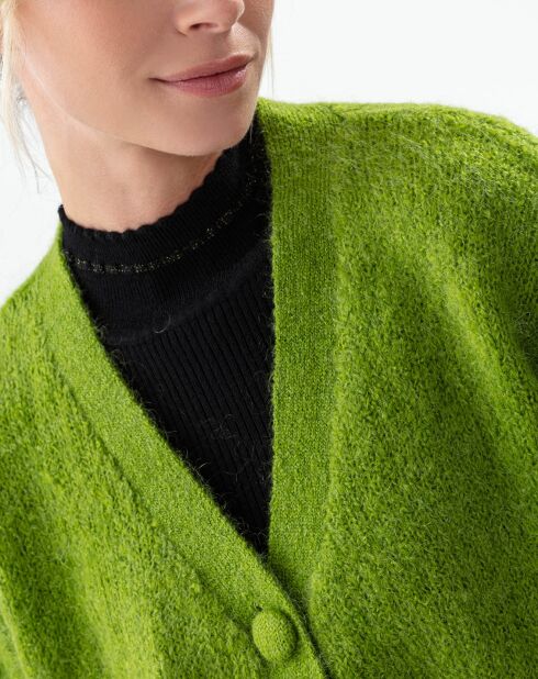 Gilet en Laine mélangée Victoria bambou