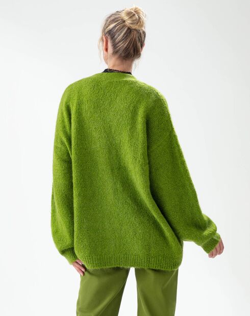 Gilet en Laine mélangée Victoria bambou