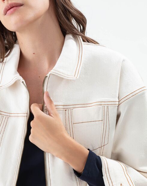 Blouson Penelope naturel/terracotta
