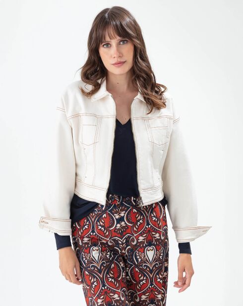 Blouson Penelope naturel/terracotta