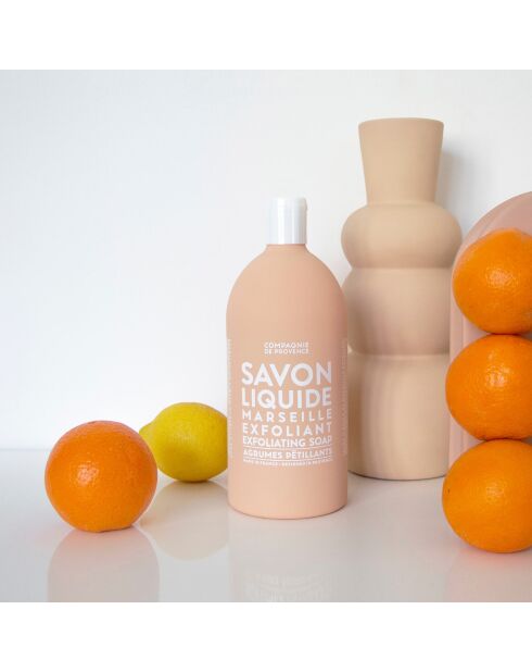 Peeling-Nachfüllpackung für Flüssigseife aus Marseille, 1 l