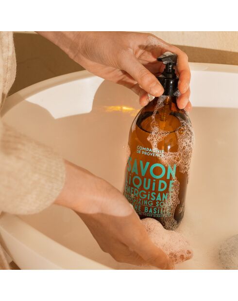 Flüssigseife aus Marseille mit Basilikum-Minze - 495 ml