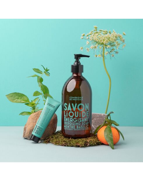Flüssigseife aus Marseille mit Basilikum-Minze - 495 ml