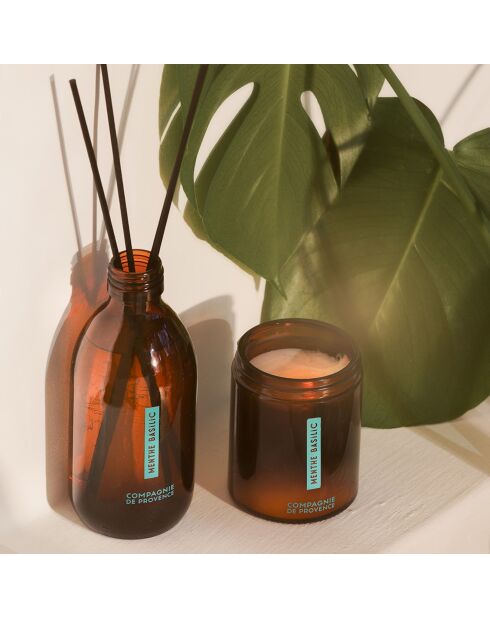 Bougie parfumée Menthe Basilic - 150g
