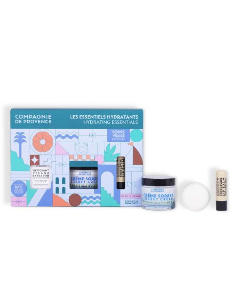 Kit de cuidado facial hidratante The Essentials, 3 piezas