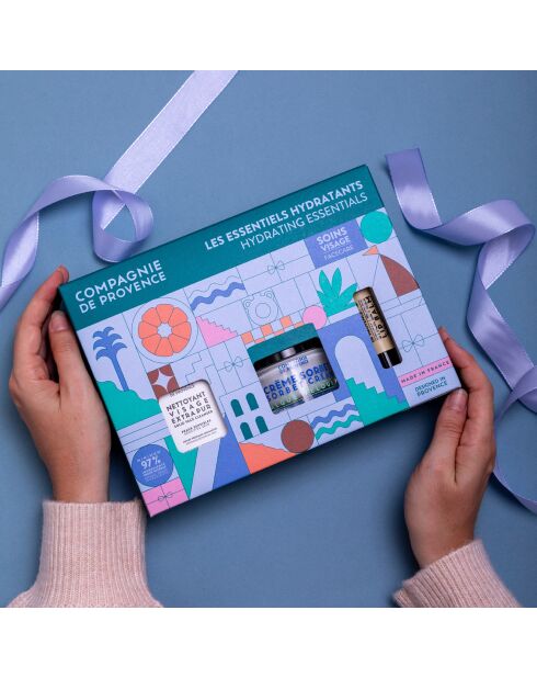 Kit de cuidado facial hidratante The Essentials, 3 piezas