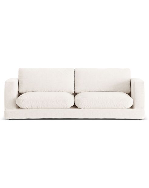 Canapé Daphne 3 Places Ivoire - 210x105x86 cm