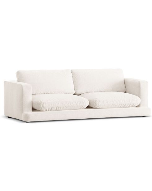 Canapé Daphne 3 Places Ivoire - 210x105x86 cm